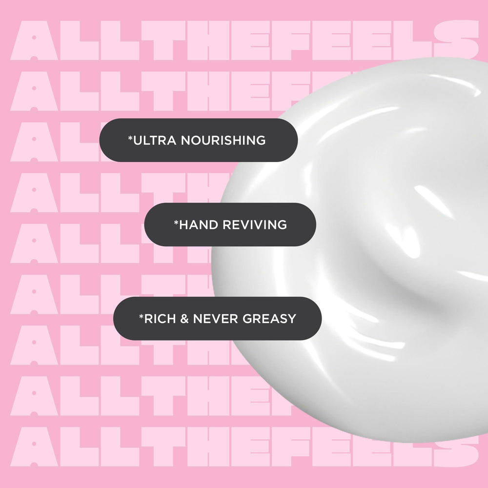 Hand applying Cake Beauty Strawberry & Cream hand cream showing hydration and softness benefit