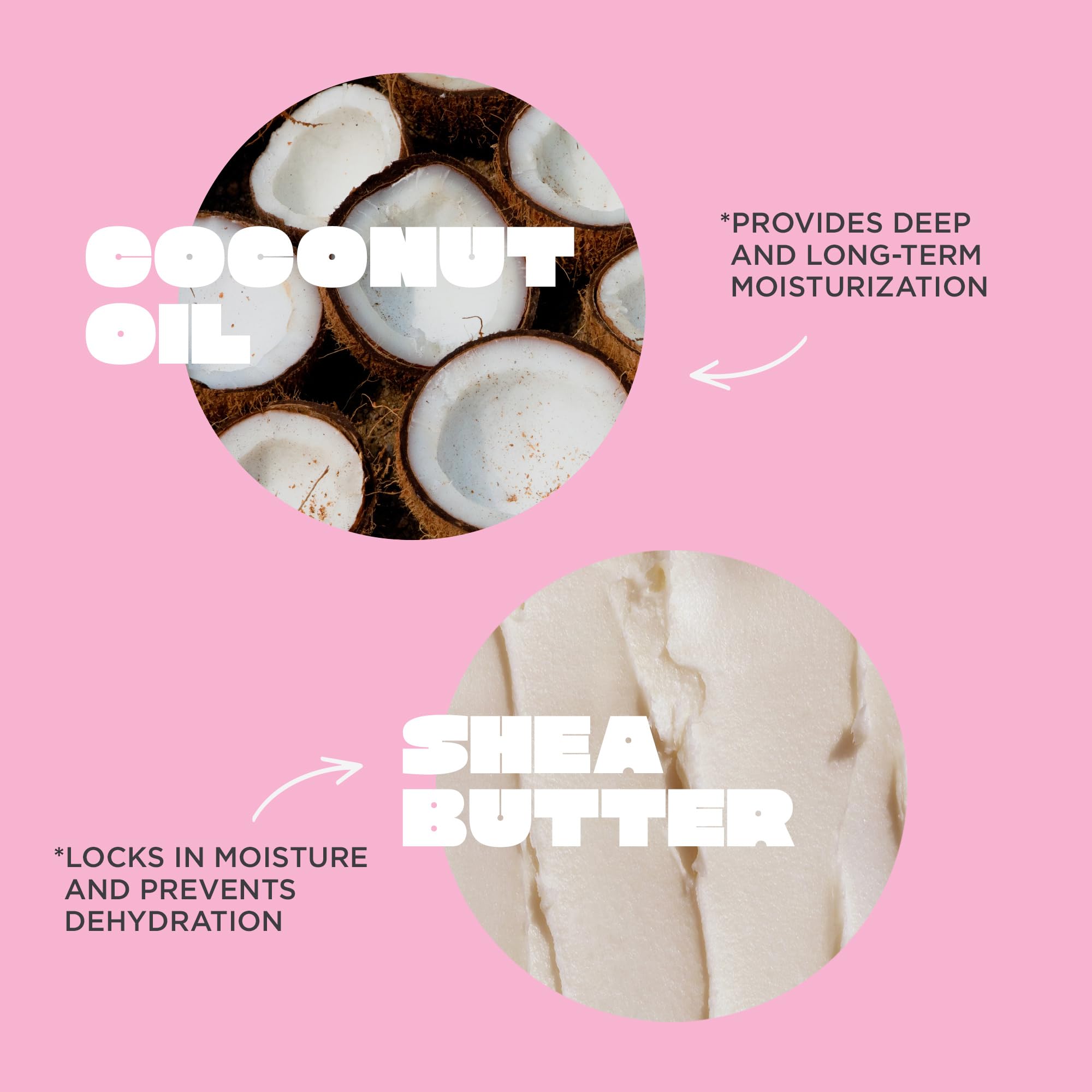 Cake Beauty Vanilla & Cream label detail highlighting natural ingredient callouts and clean formula benefit