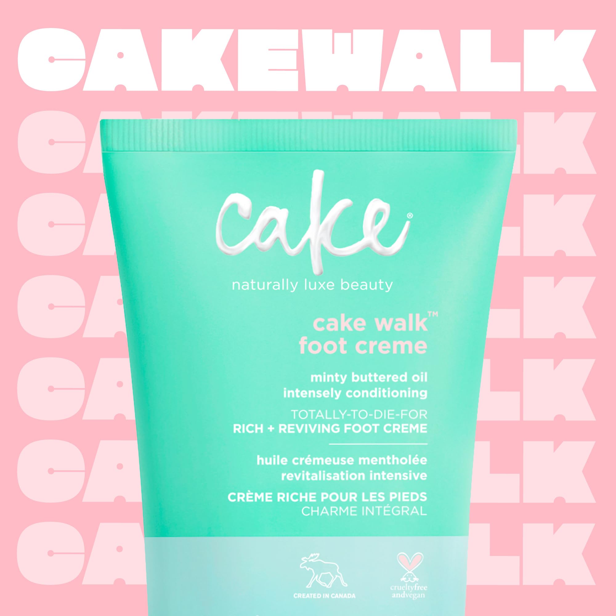 Cake Beauty Walk open cap with visible cream for quick application benefit