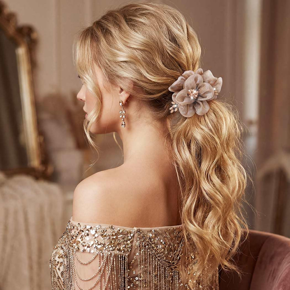 CAKURE beaded and crystal accent detail showing secure embellishments