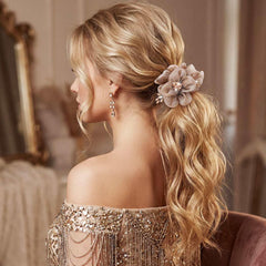 CAKURE beaded and crystal accent detail showing secure embellishments