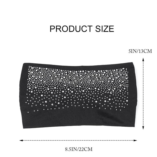 CAKURE close-up of rhinestones highlighting sparkle and secure attachment