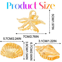 CAKURE conch clip side profile shows shape and grip for durable styling