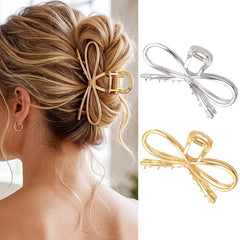CAKURE front view showing gold bow clip and neat hold