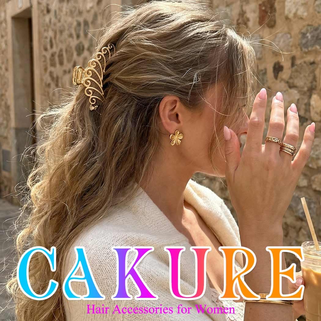 CAKURE gold clips on a dresser suggesting everyday style and outfit coordination