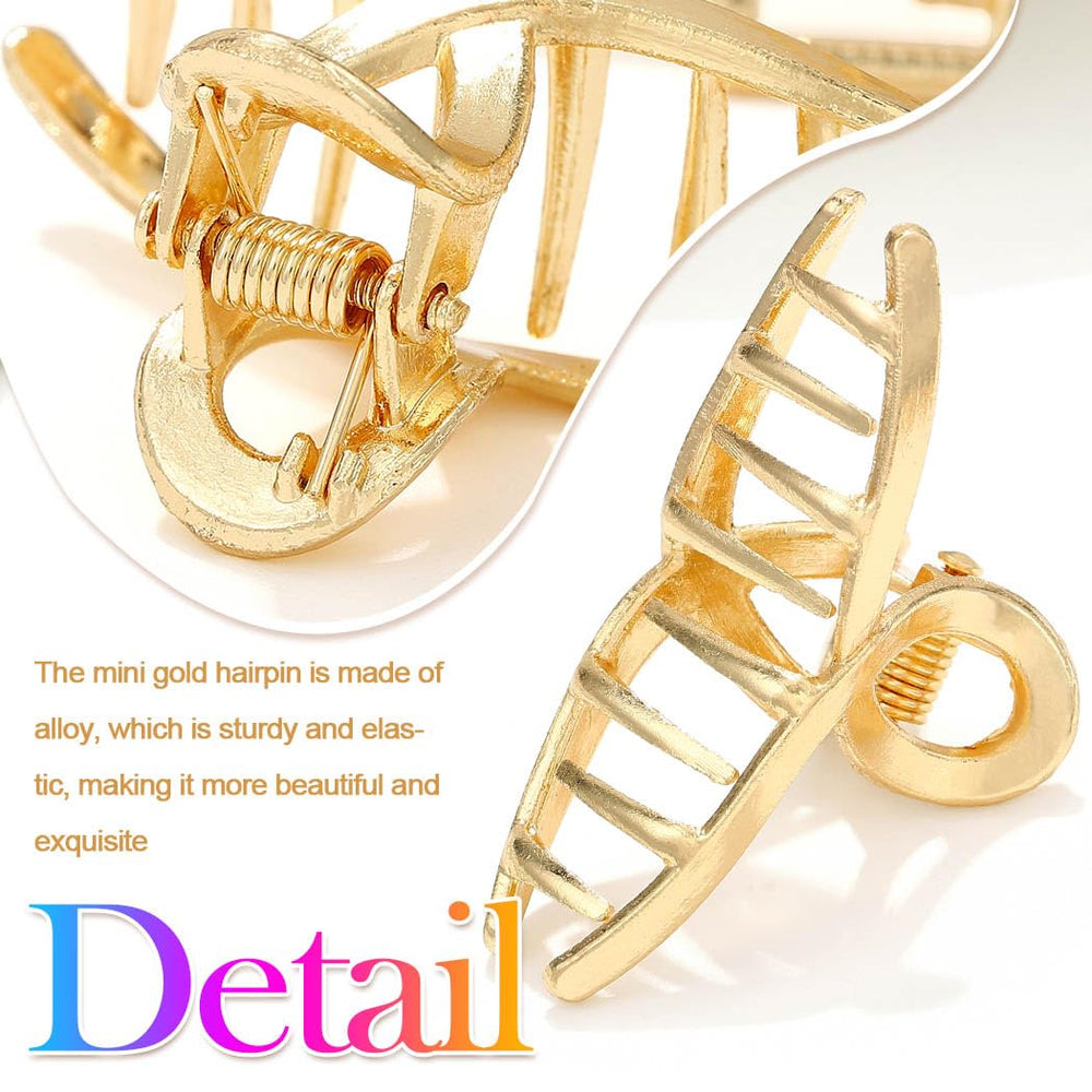 CAKURE clip worn in half-up hairstyle adds tidy, elegant hold