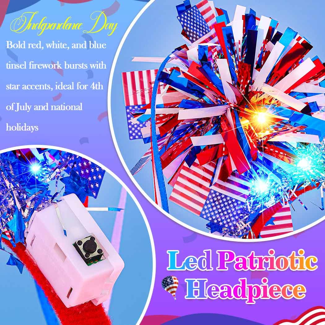 CAKURE headband lit at night with LEDs enhancing visibility and fun