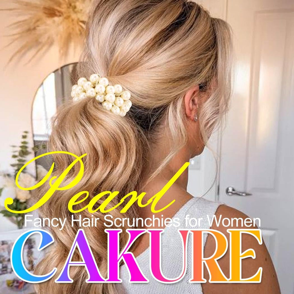 CAKURE scrunchies styled for party and wedding looks adding refined sparkle