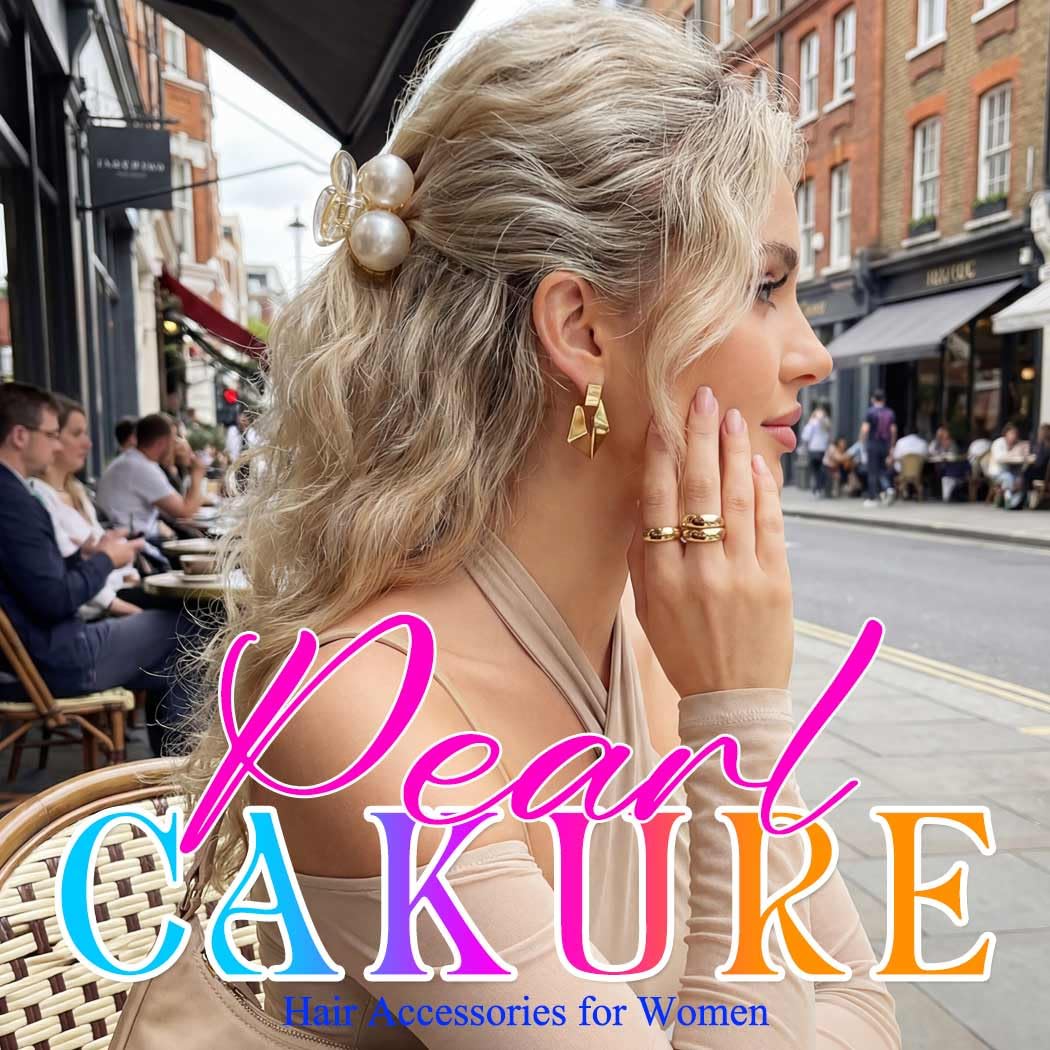 CAKURE clips arranged on a table in a lifestyle scene showing outfit-ready finish