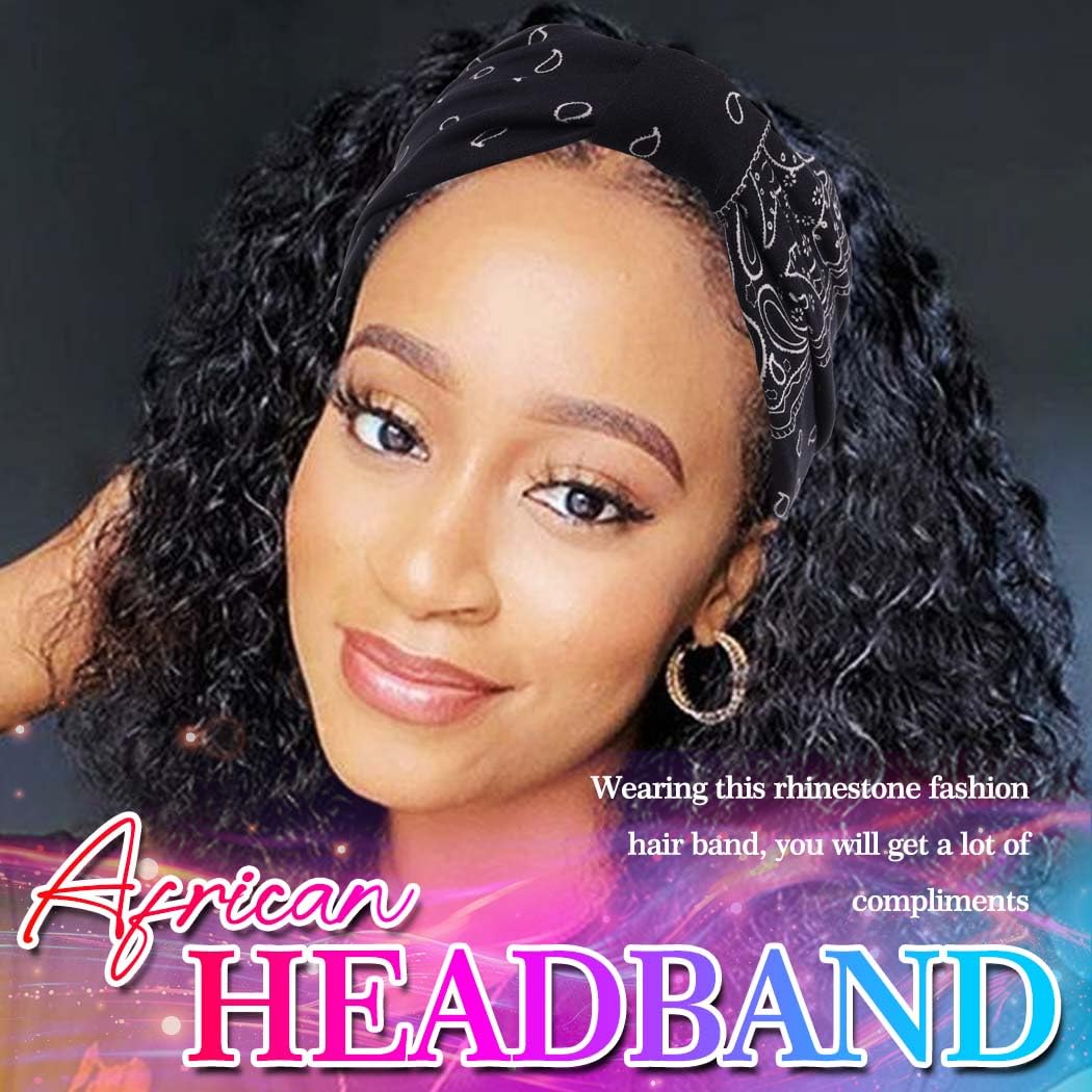 CAKURE model wearing knotted headband front view showing secure fit and fashion appeal