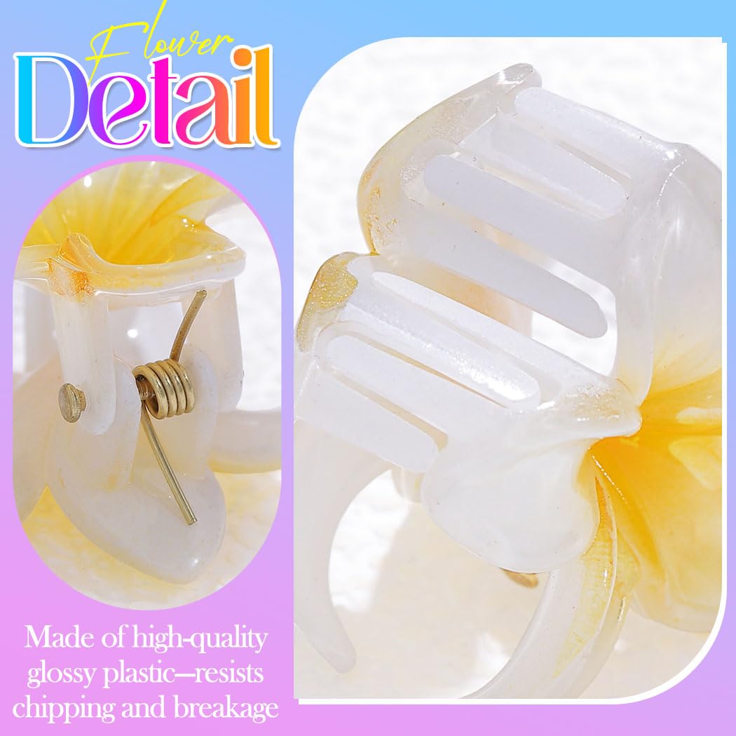 CAKURE plumeria clip teeth closeup showing interlocking teeth and secure grip benefits