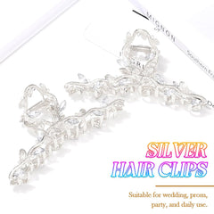 CAKURE close-up of rhinestone leaf detail adding refined sparkle