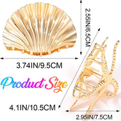 CAKURE clips beside a ruler for size comparison showing lengths for hair types