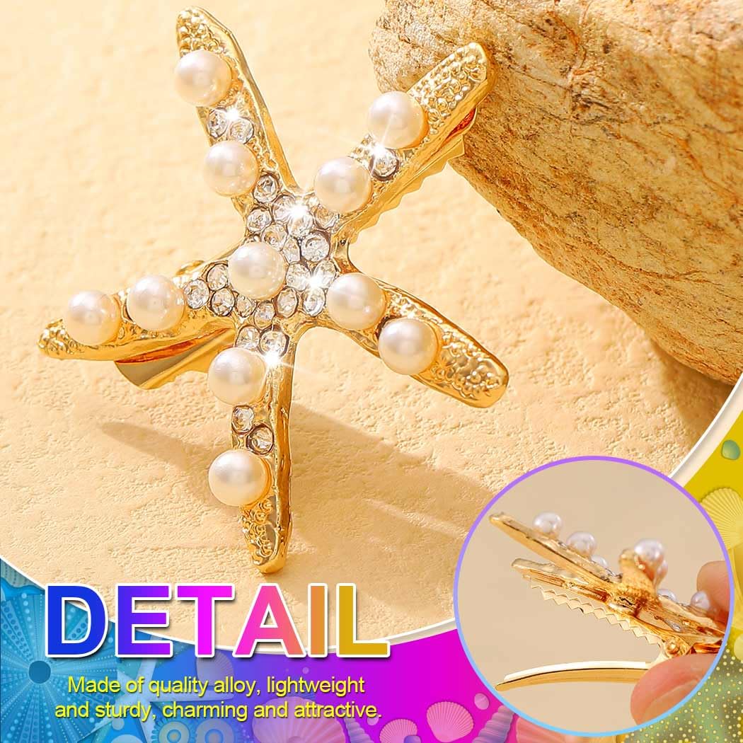 CAKURE starfish clip close texture shot highlighting alloy detail for durable shine