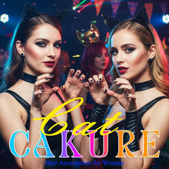 CAKURE headband styled with Halloween costume showing instant themed enhancement
