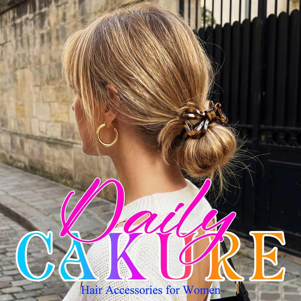CAKURE hair tie worn as bracelet on wrist showing convenience and style