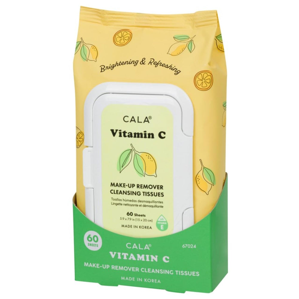 CALA pack front view showing wipes and clean, moisturized skin benefit