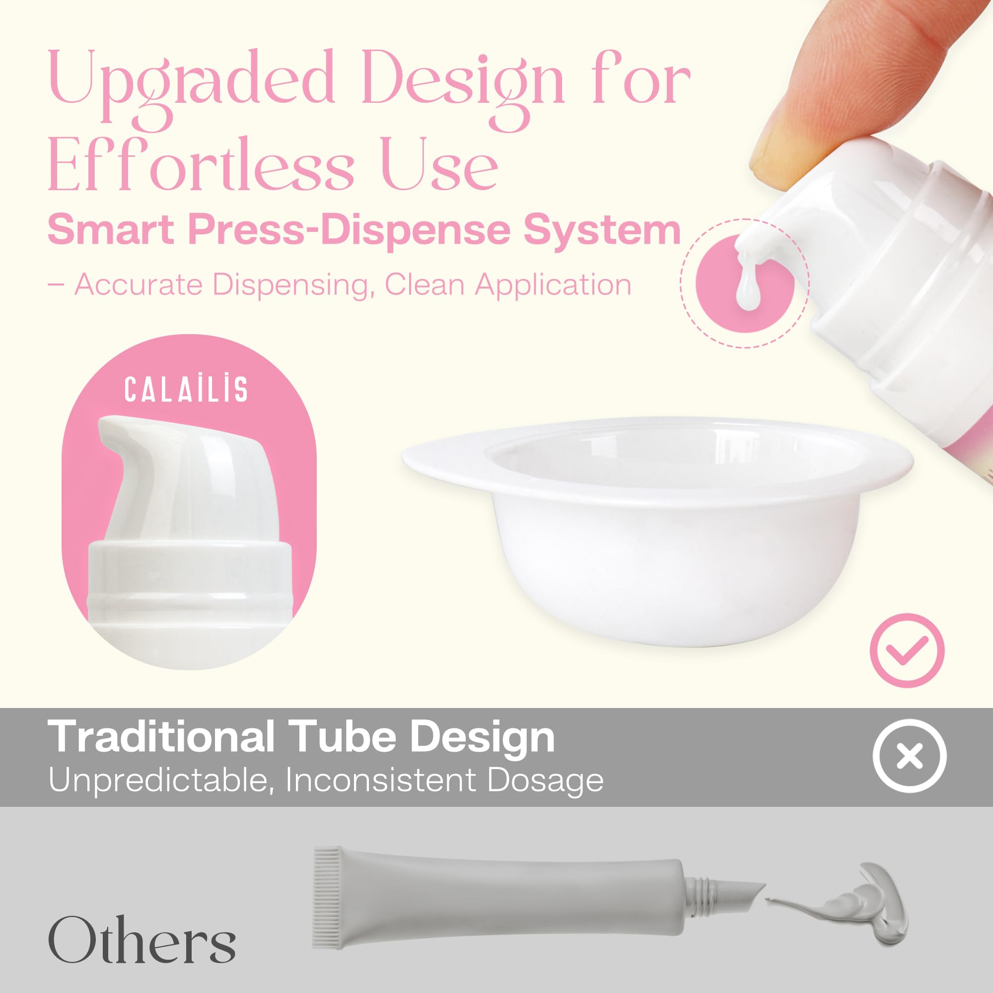 CALAILIS application on model in progress demonstrating simple at-home use