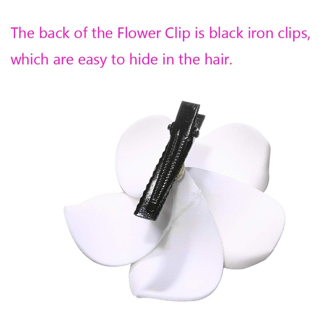 Calcifer bridal party wearing clips creating coordinated wedding accents