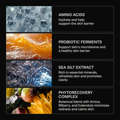 Caldera + Lab glacial silt ingredient detail showing natural exfoliant