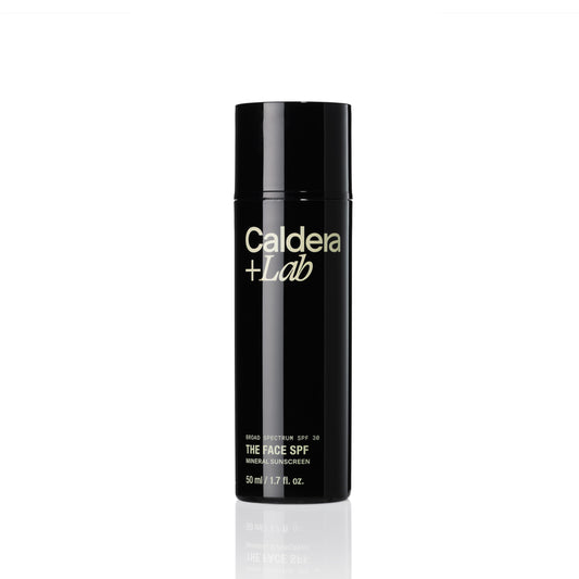 Caldera + Lab front packaging showing SPF 30 and benefits