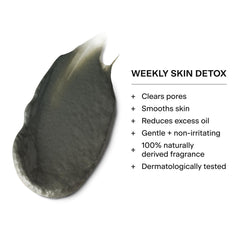 Caldera + Lab close-up of mask texture highlighting exfoliating action