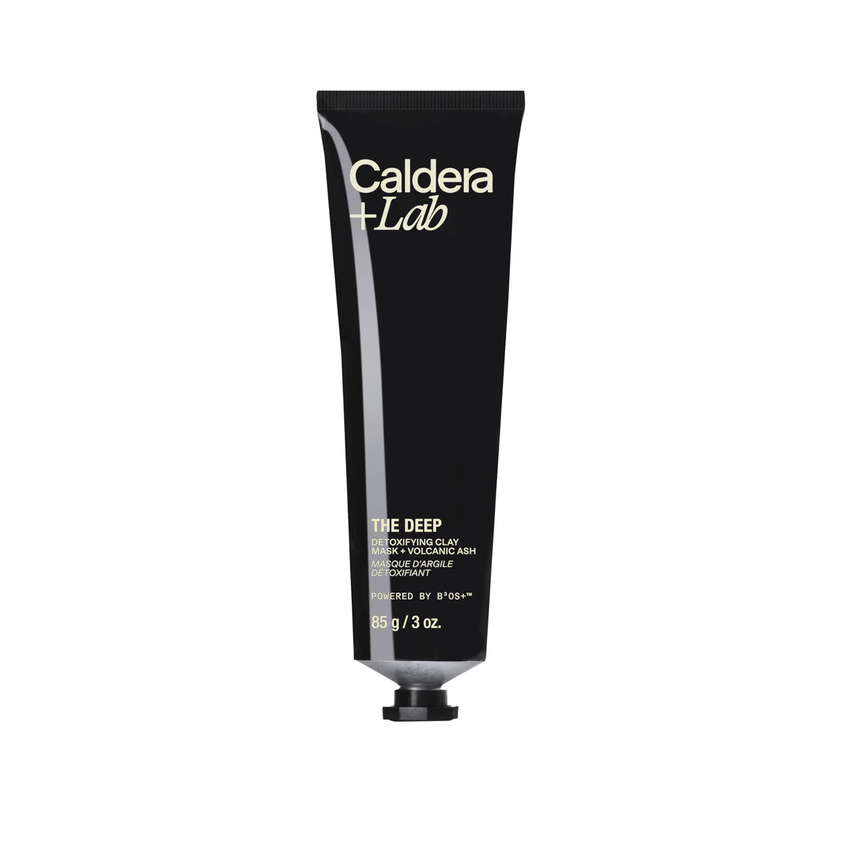 Caldera + Lab front tube showing packaging and brand clarity benefit
