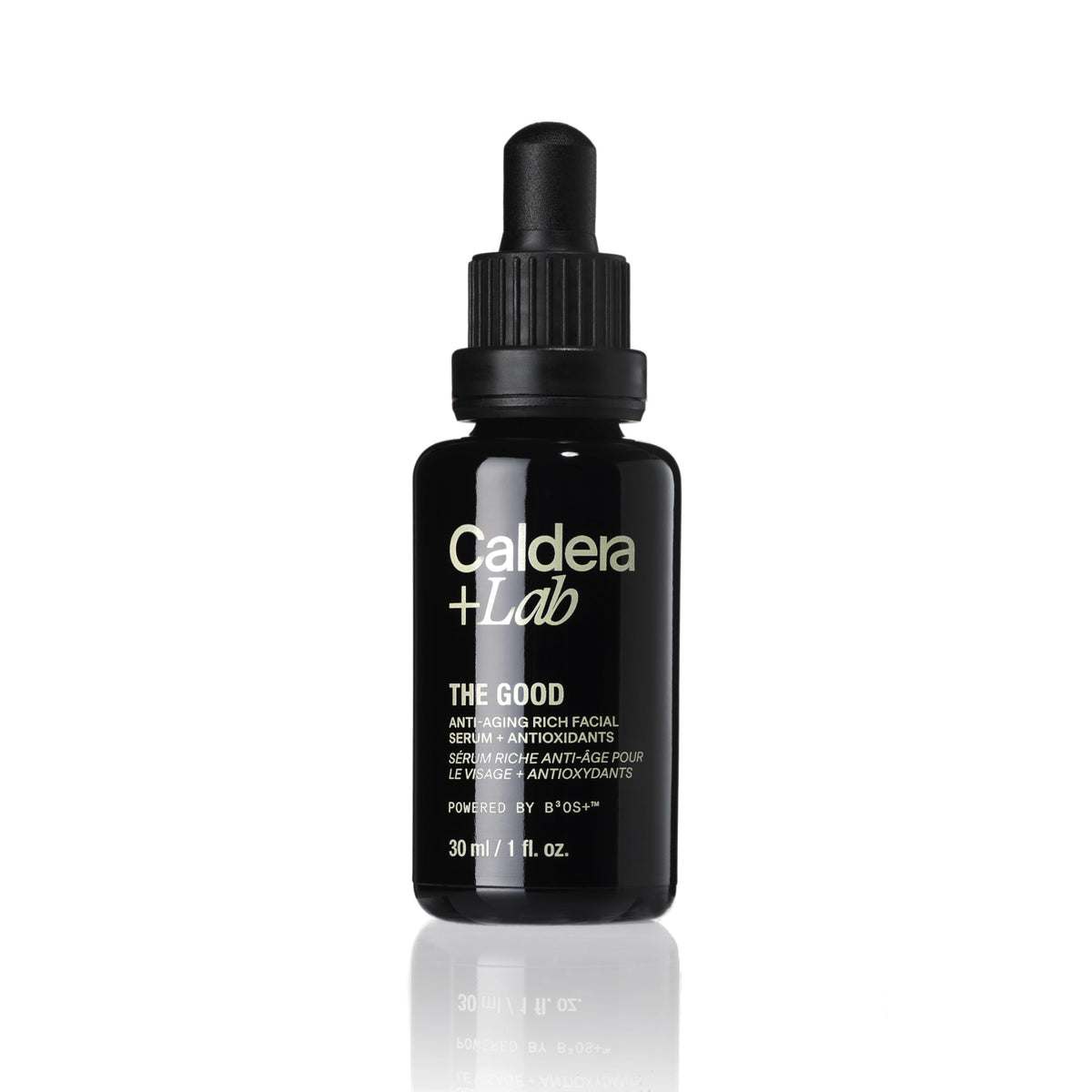 Caldera + Lab front bottle showing clean design and easy application benefit