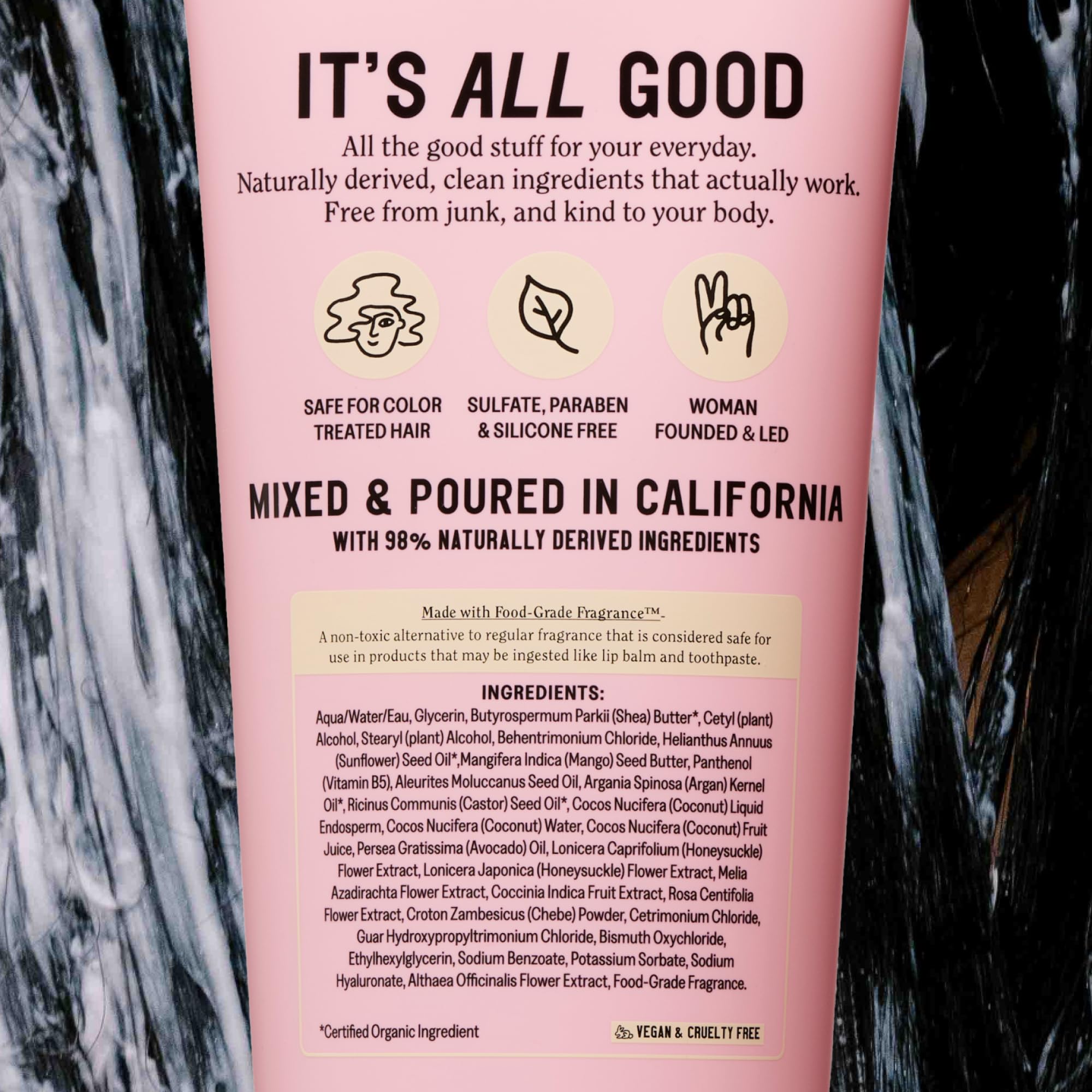 California Naturals jar staged in bathroom showing lifestyle use and shelf appeal
