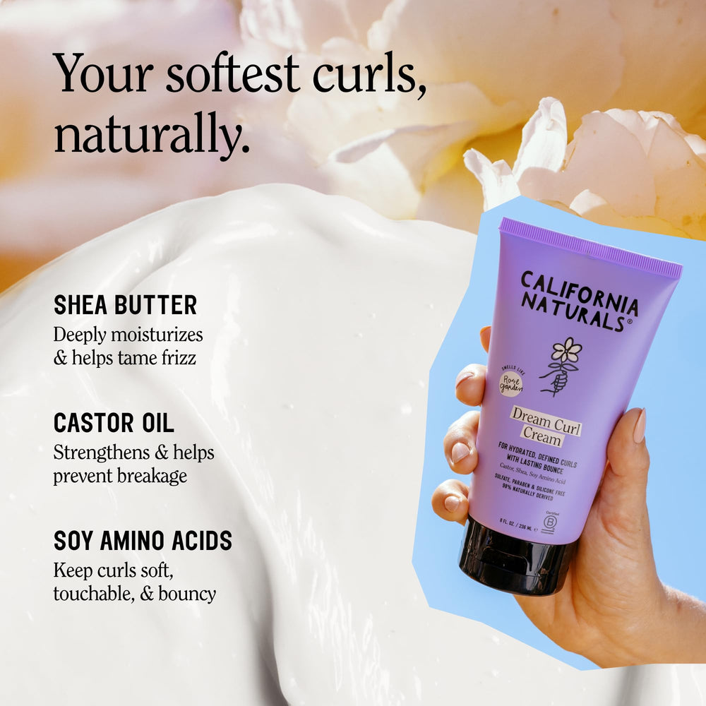California Naturals on curly hair showing frizz reduction and soft bounce