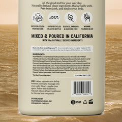 California Naturals bottle on bathroom shelf suggesting daily use and tidy storage benefit