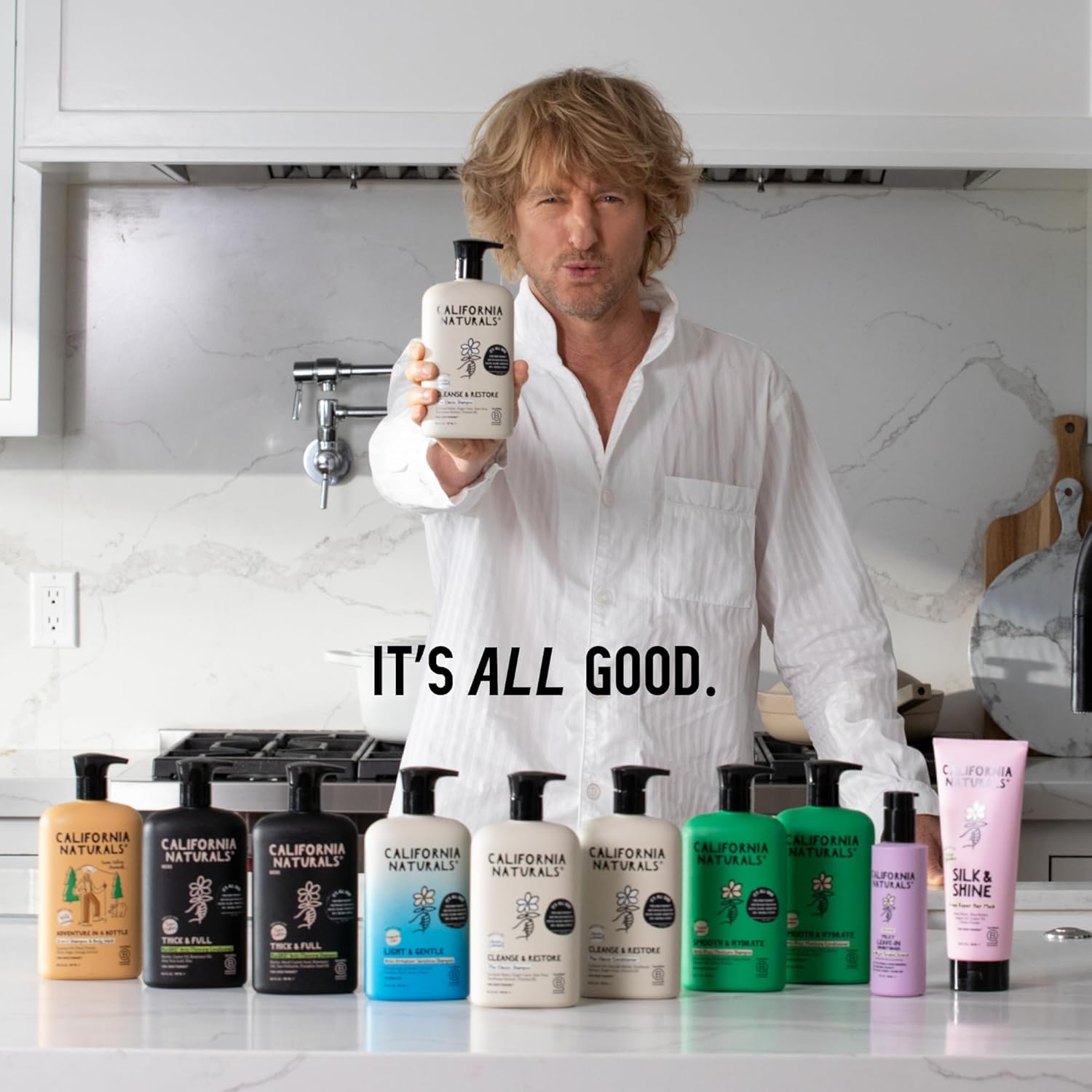 California Naturals packaging on recycled materials showing eco-friendly packaging benefit