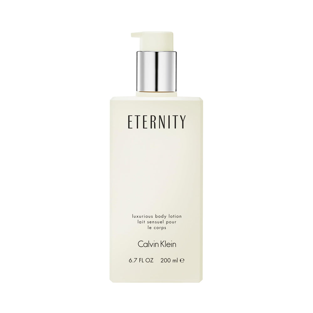 Calvin Klein Eternity bottle front view showing elegant packaging and brand