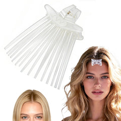 Calyuna front view of volume clip showing discreet clear design and easy grip benefit