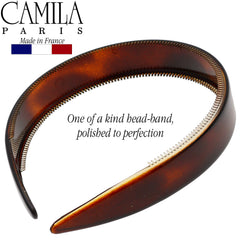 Camila AD48 polished tortoise acetate finish highlighting durable luxury