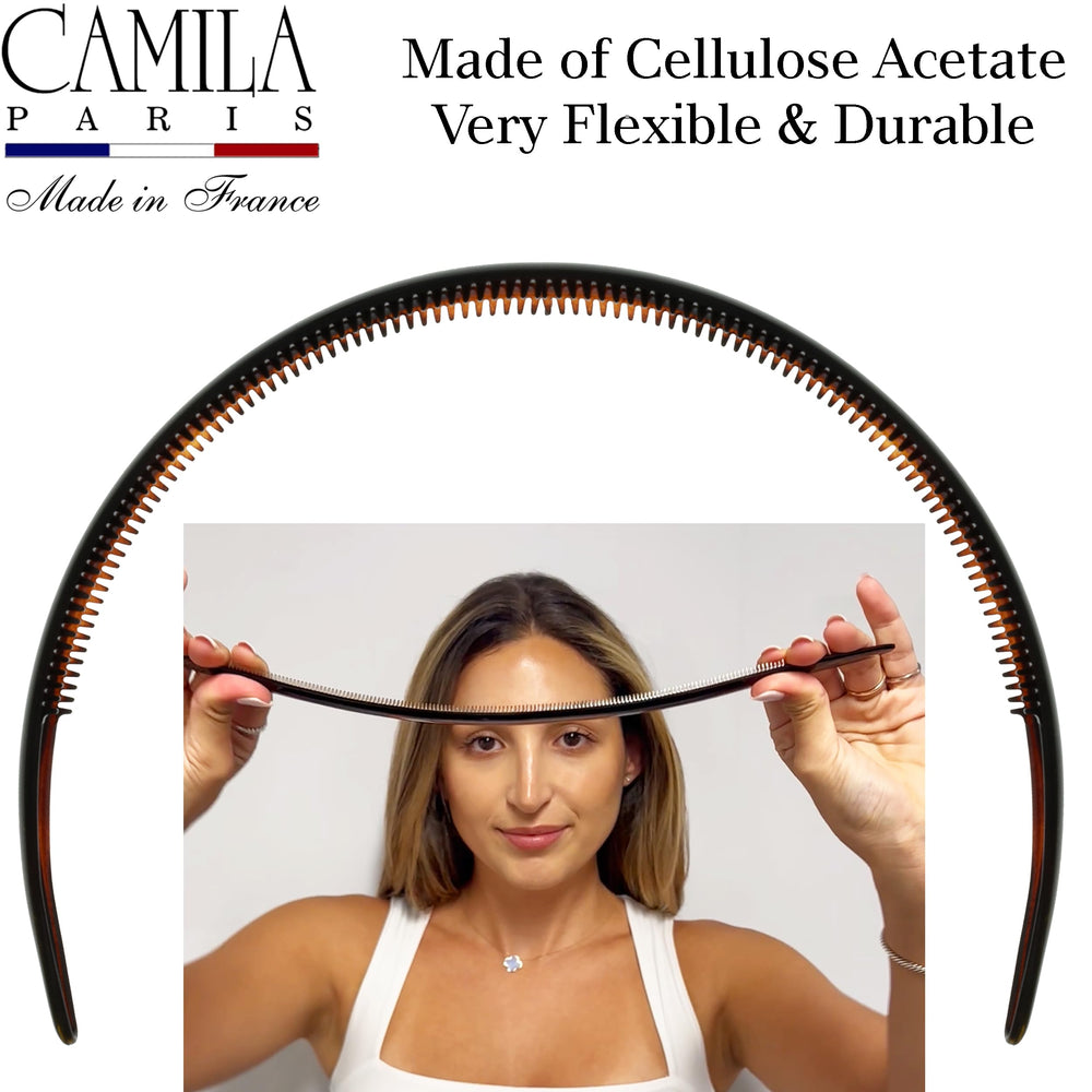 Camila AD48 worn in loose hair for neat everyday styling and confident hold