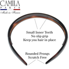 Camila AD48 styled with an updo demonstrating secure grip for formal looks