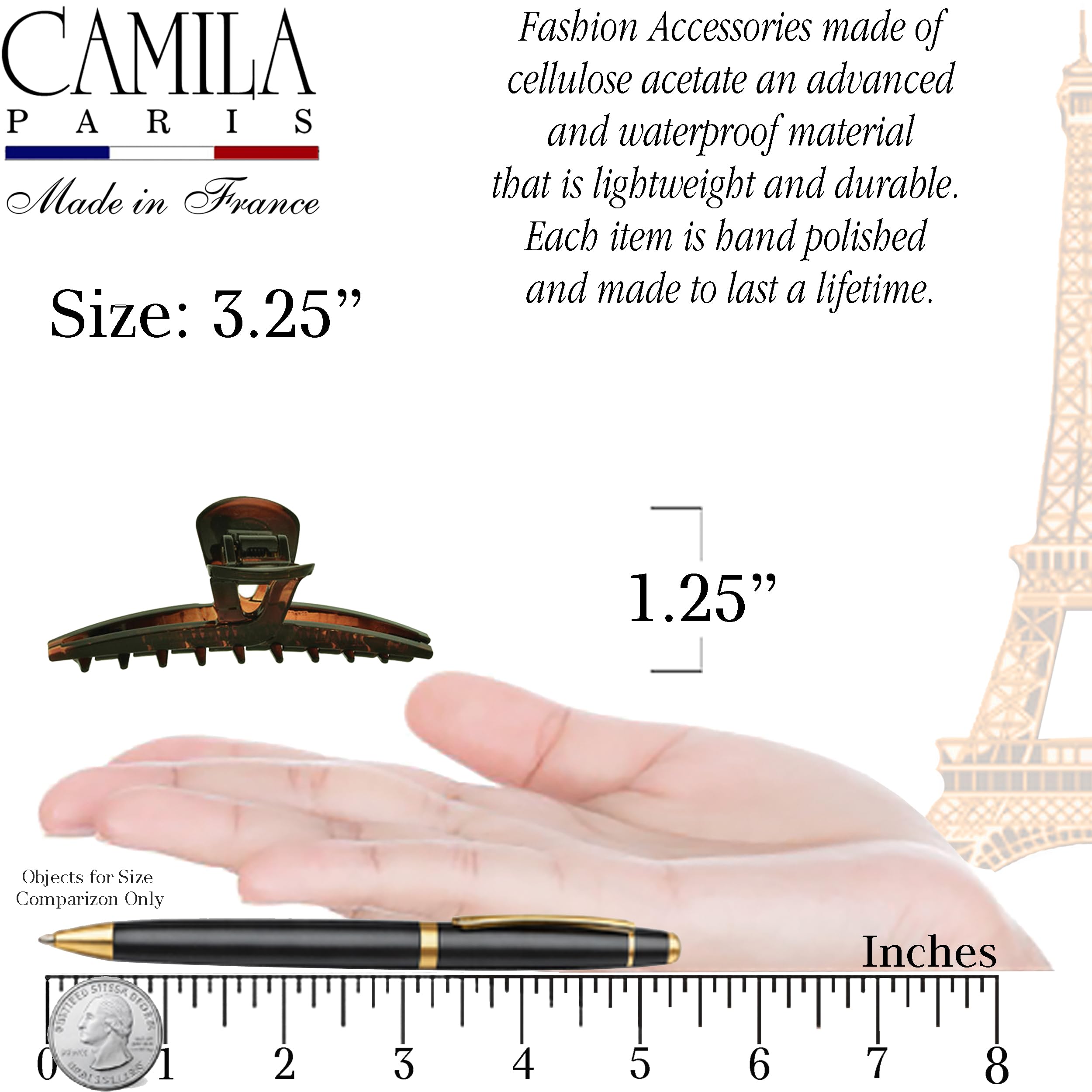 Camila close-up of metal spring demonstrating durable tension