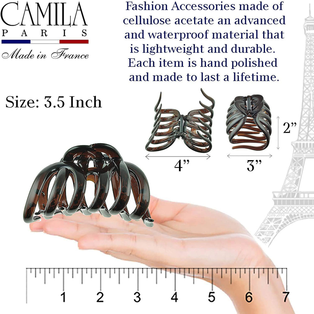Camila Paris AD718 holding a high bun showing all-day security