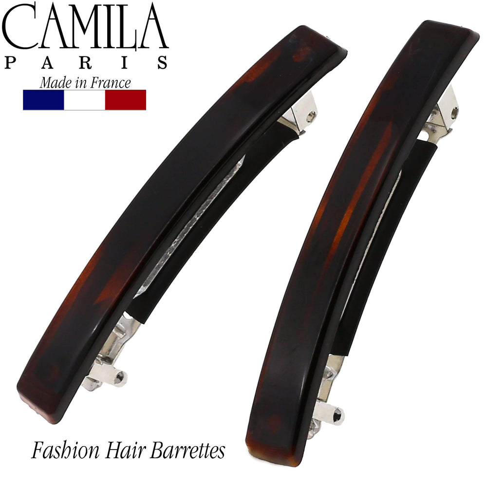 Camila Paris tortoise pattern detail highlighting polished acetate durability and style
