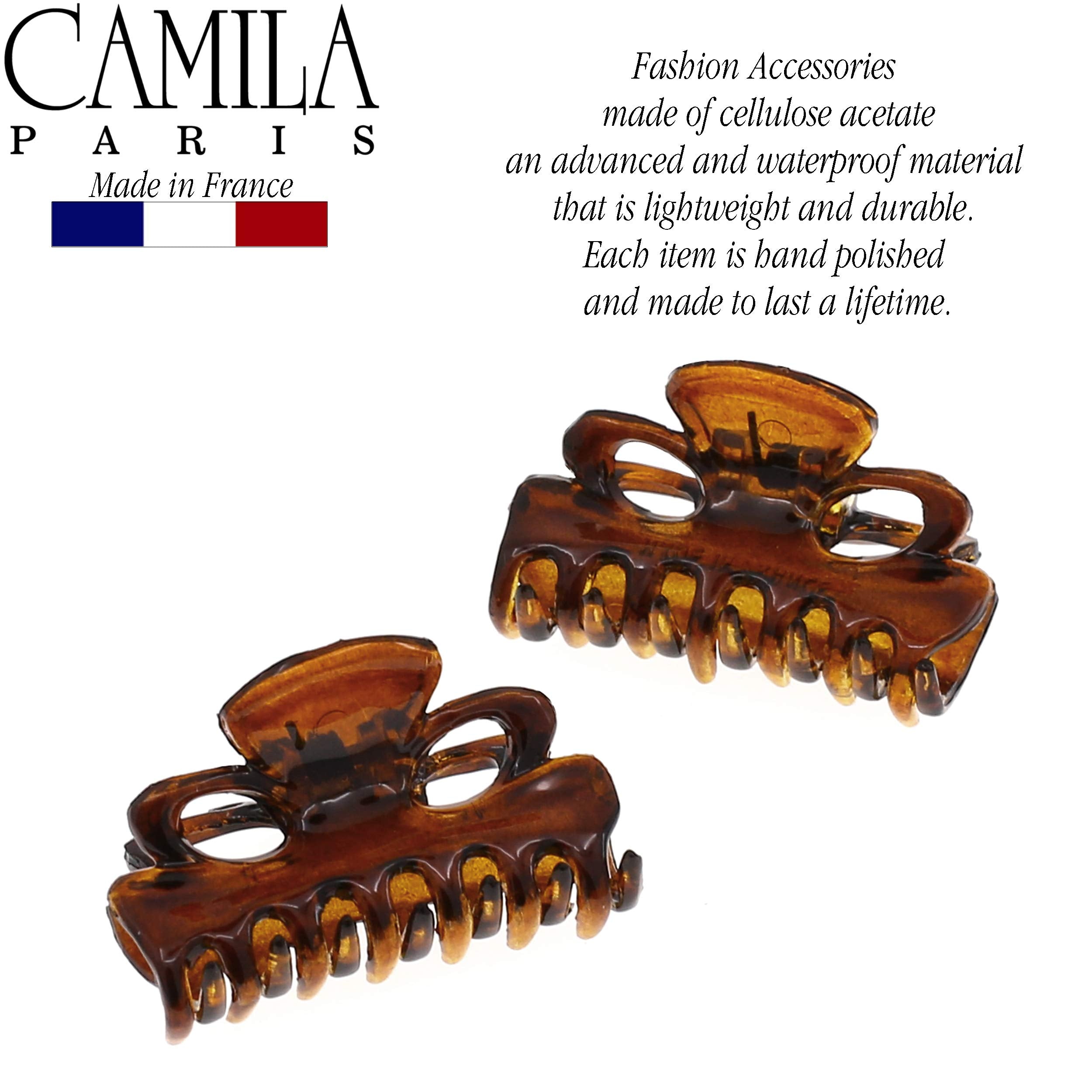 Camila Paris close-up of metal spring showing durable strong hold and reliable grip