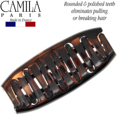 Camila Paris clip beside a coin to show size and portable convenience