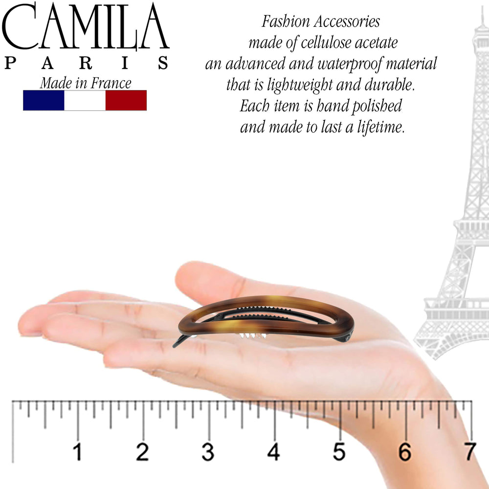 Camila Paris close up of handmade finish showing smooth edges and durable shine