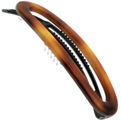 Camila Paris front view showing elegant barrette and polished finish for reliable hold