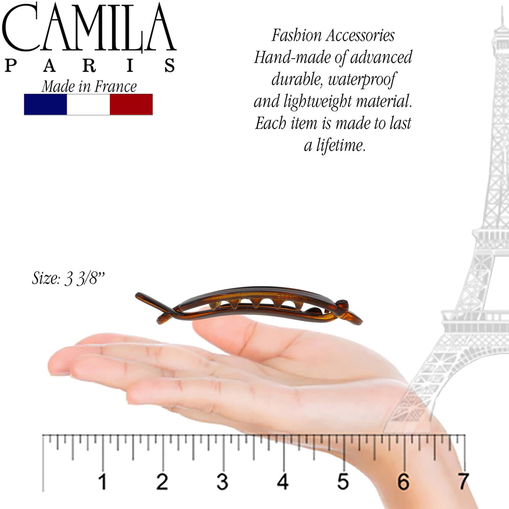 Camila Paris worn half-up hairstyle demonstrating all-day hold