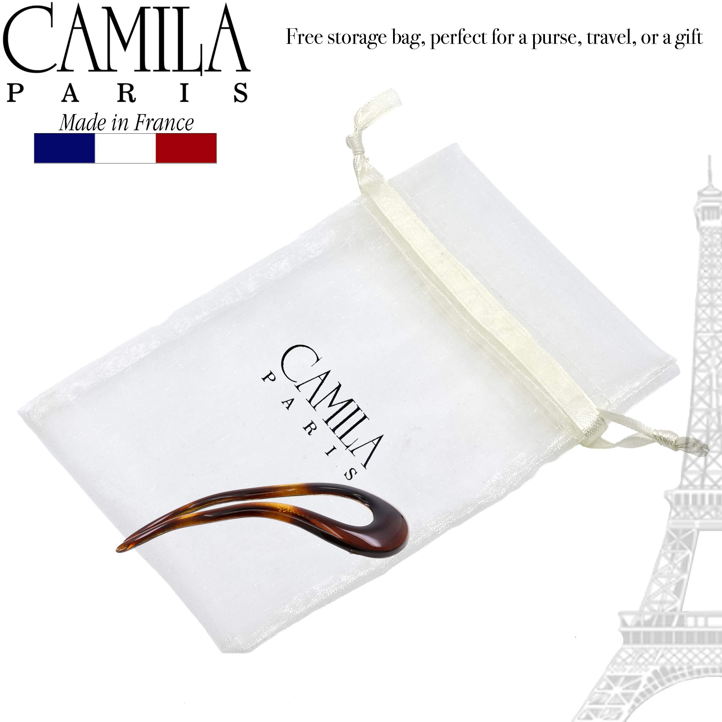 Camila Paris size shown in hand conveys 3.5-inch leverage for control