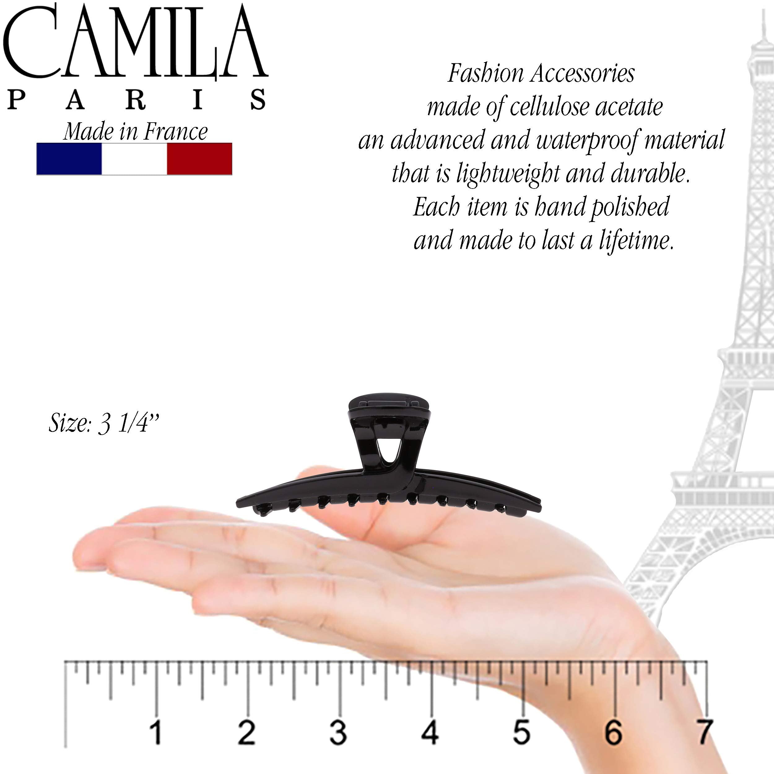 Camila Paris metal spring detail demonstrating long-lasting tension