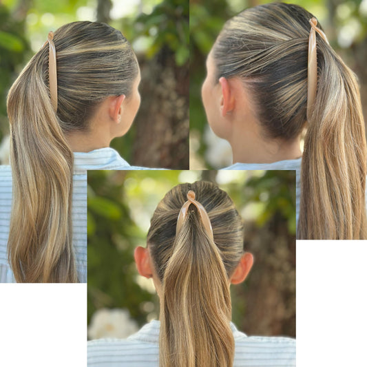 Camila Paris side profile highlighting curved 5.5-inch shape for volume