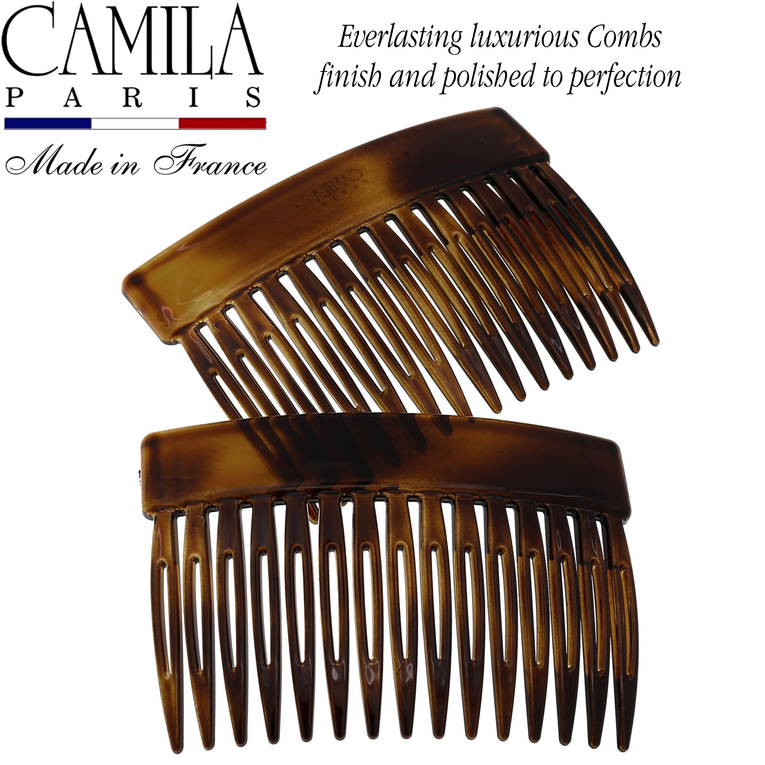 Camila Paris comb securing a compact bun for long-lasting elegant hold