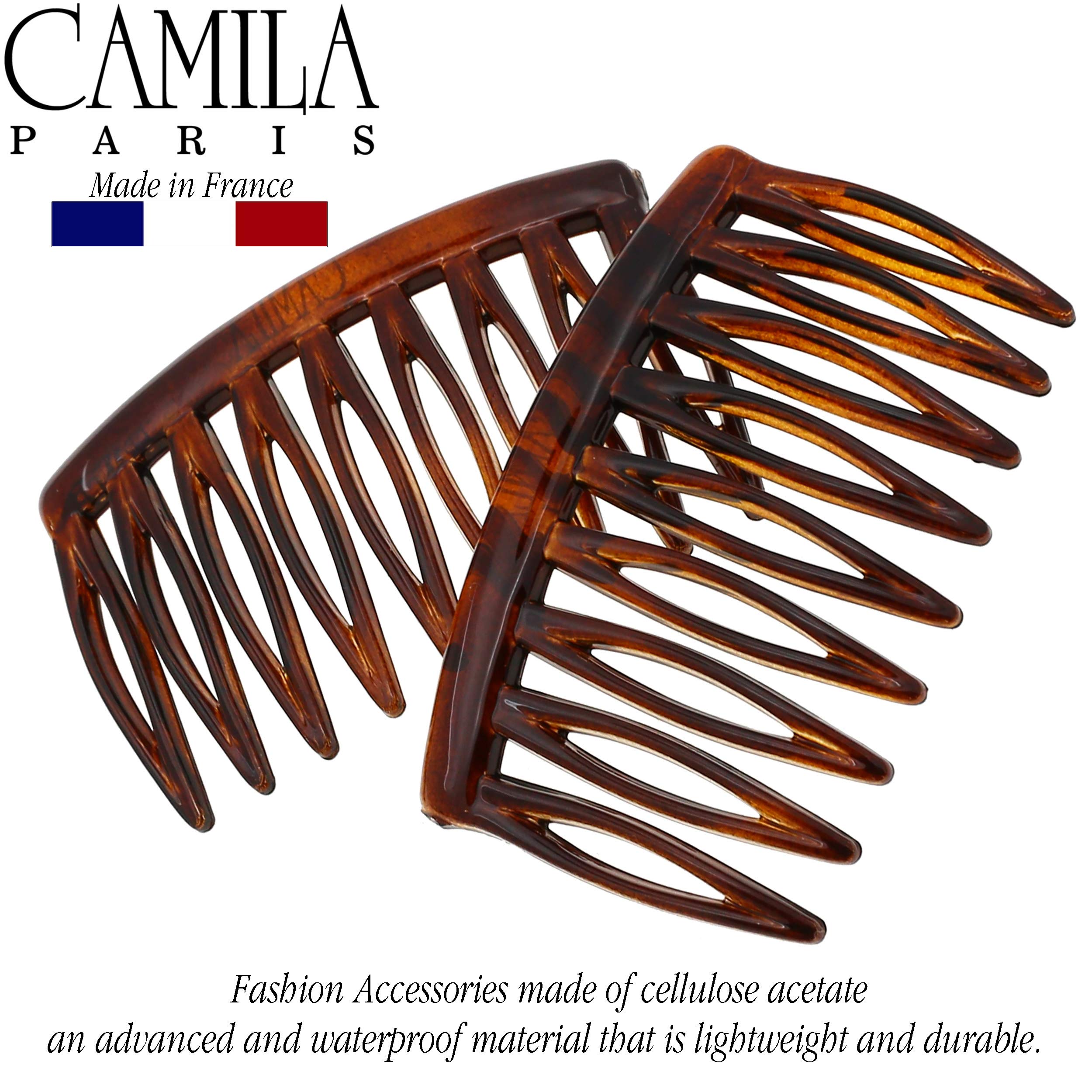 Camila Paris close-up of comb teeth highlighting smooth polished edges for gentle hold